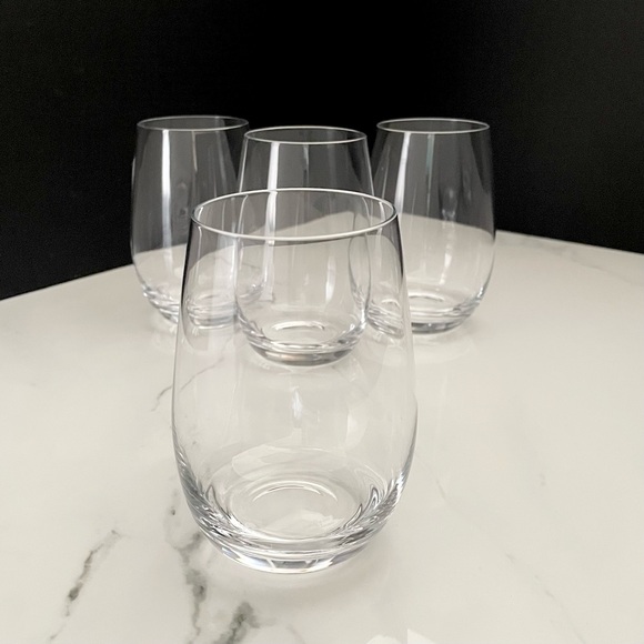 SET of 4 Stemless White Wine Glasses - Marquis Waterford Crystal - Picture 1 of 5